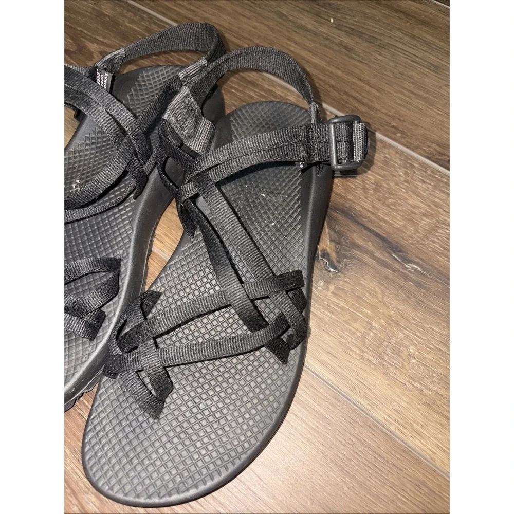 Chaco Z/Cloud X2 Women's Sandals Black Gray Strappy Comfort Hiking Size 10